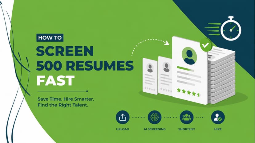 How to Screen 500 Resumes Fast