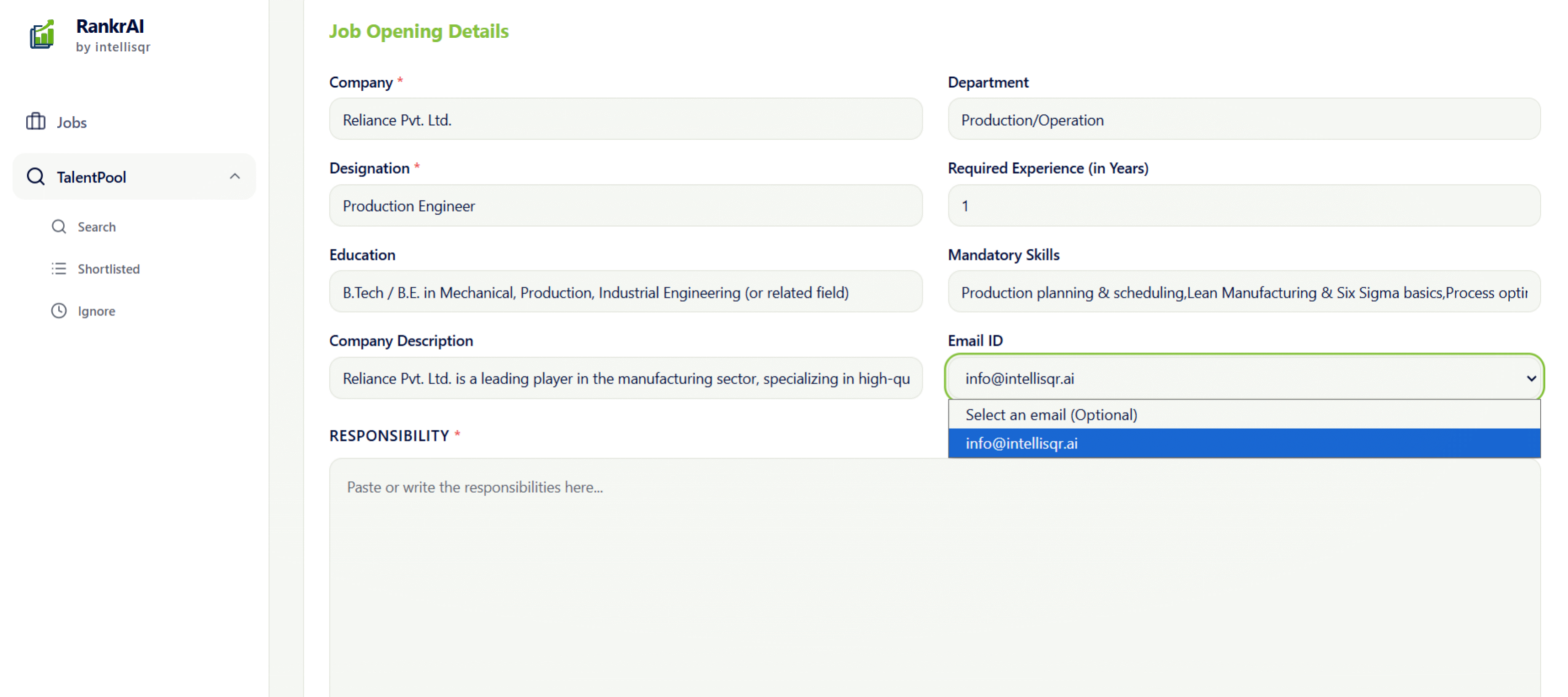Set Up Email Resume Fetching