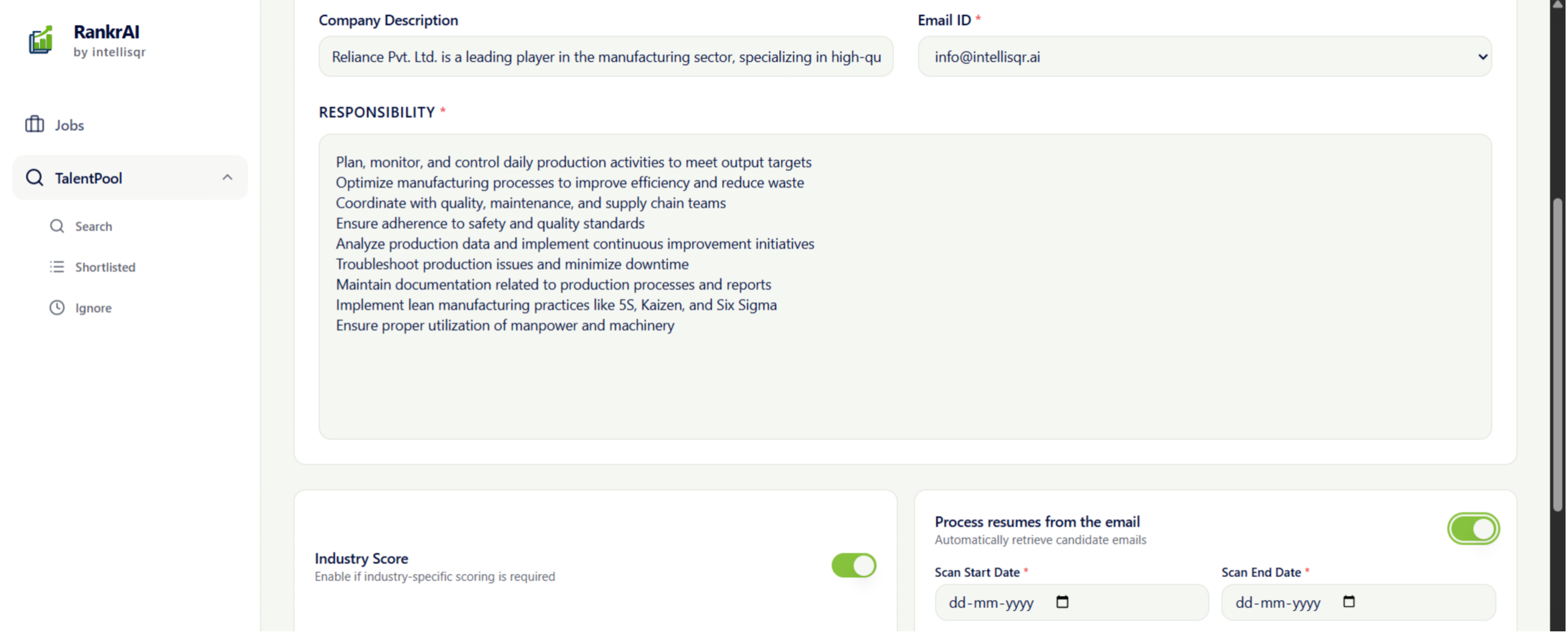 Upload Candidates via Email Integration