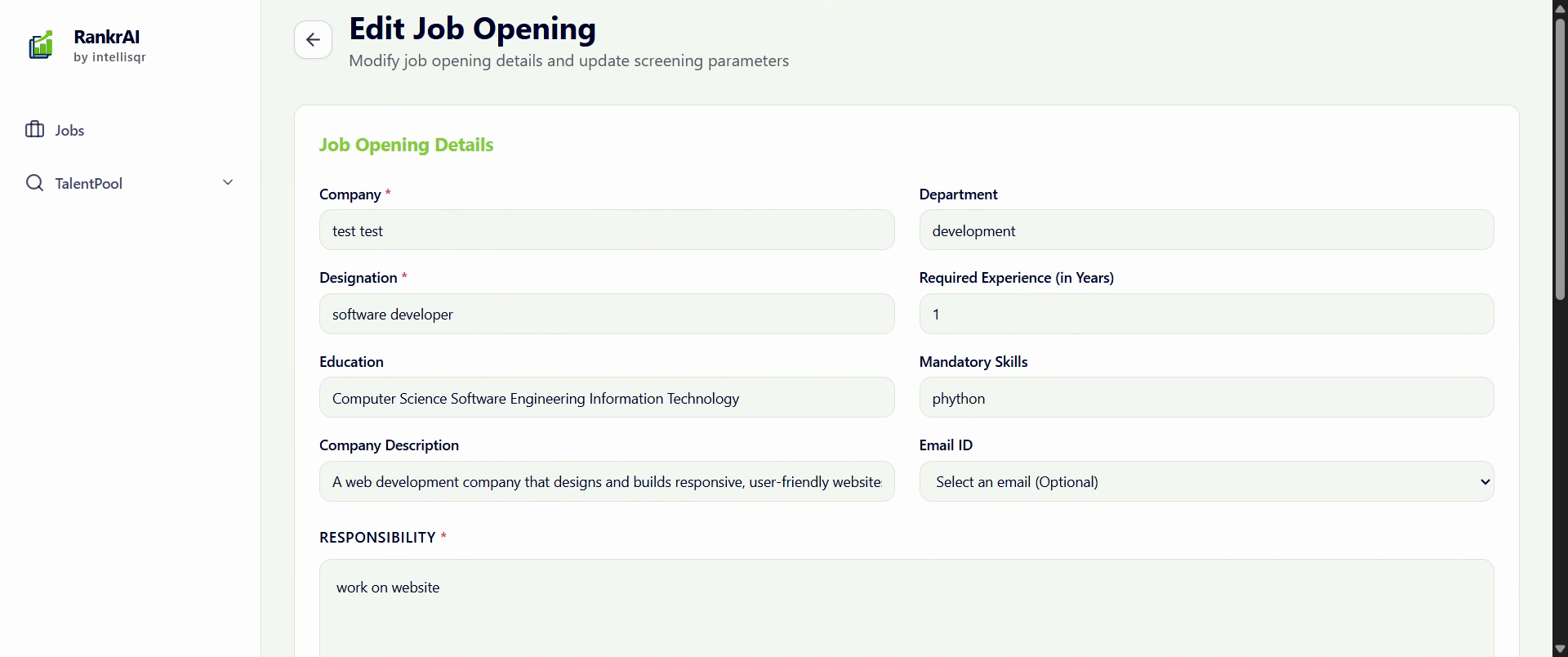 Combination Settings